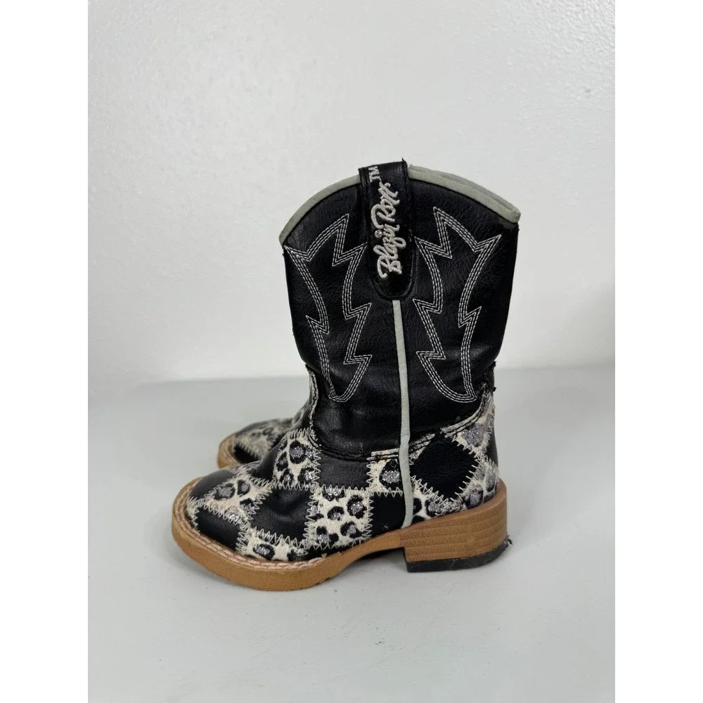 Blazin Roxx Miley Patchwork Western‎ Boots Toddler Size 4.5